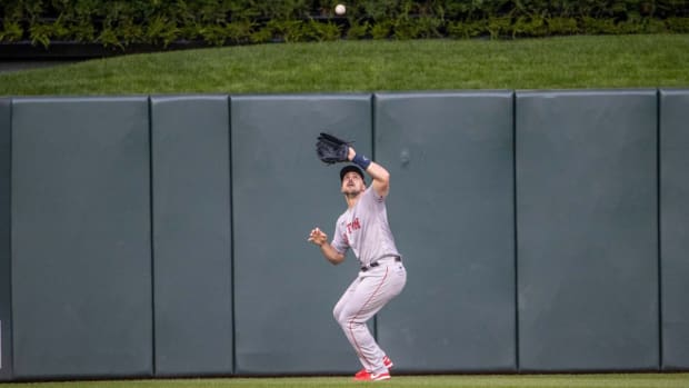 Boston Red Sox outfielder Adam Duvall